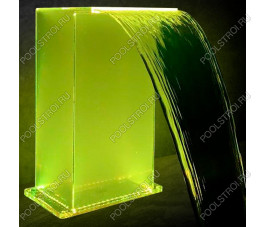 Водопад Aquaviva Г-образный (700х500 мм), RGB LED