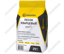 Песок кварцевый 25кг Aquaviva 0,8-2,0 мм К