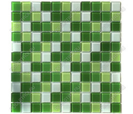 Мозаика стеклянная Aquaviva Сristall Green Light DCM173 (УП.)