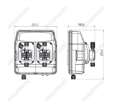Авт.станция дозир и контр. eTWIN  PH-RX 5.0L-5.0 230V STD
