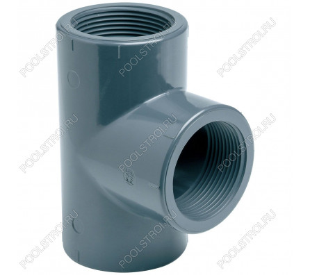 Тройник ПВХ Effast RERTIE020B 90° с внутренней резьбой, d1/2